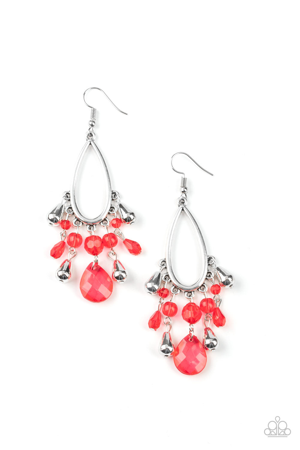 Paparazzi - Summer Catch - Red Earrings O/D #087