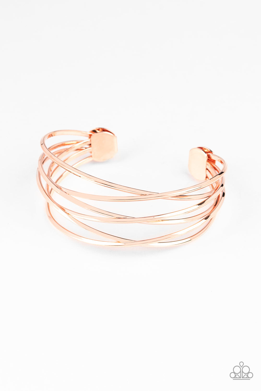 Paparazzi - Down To The Wire - Copper Bracelet #0962