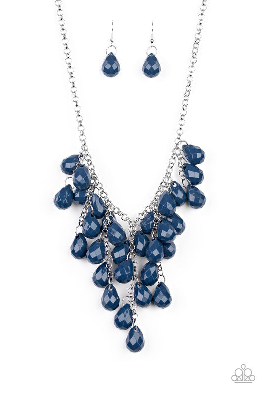 Paparazzi - Serenely Scattered - Blue Necklaces #0208