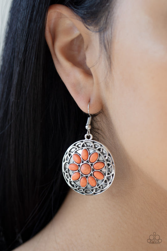 Paparazzi - Mesa Oasis - Orange Earrings  O/D #001