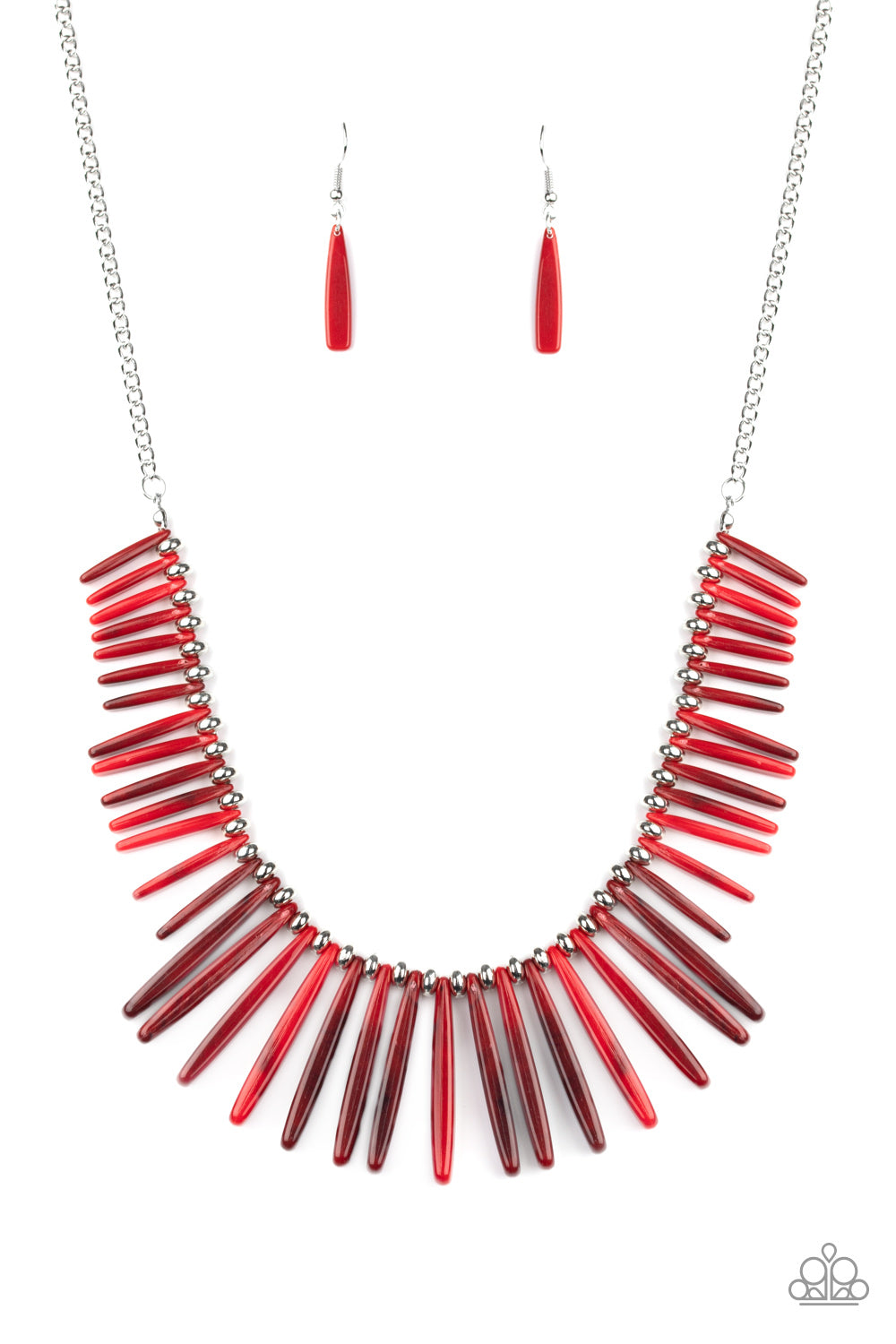 Paparazzi - Out of My Element - Red Necklace  O/D #A01 {red}