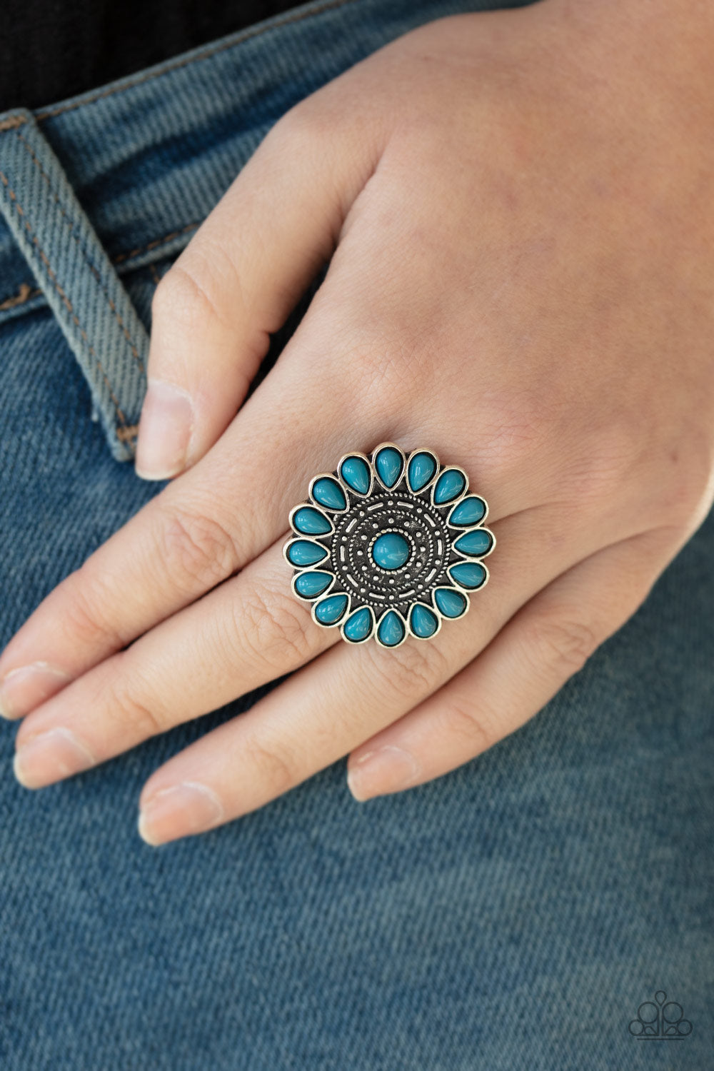 Paparazzi - Posy Paradise - Blue Ring #R020