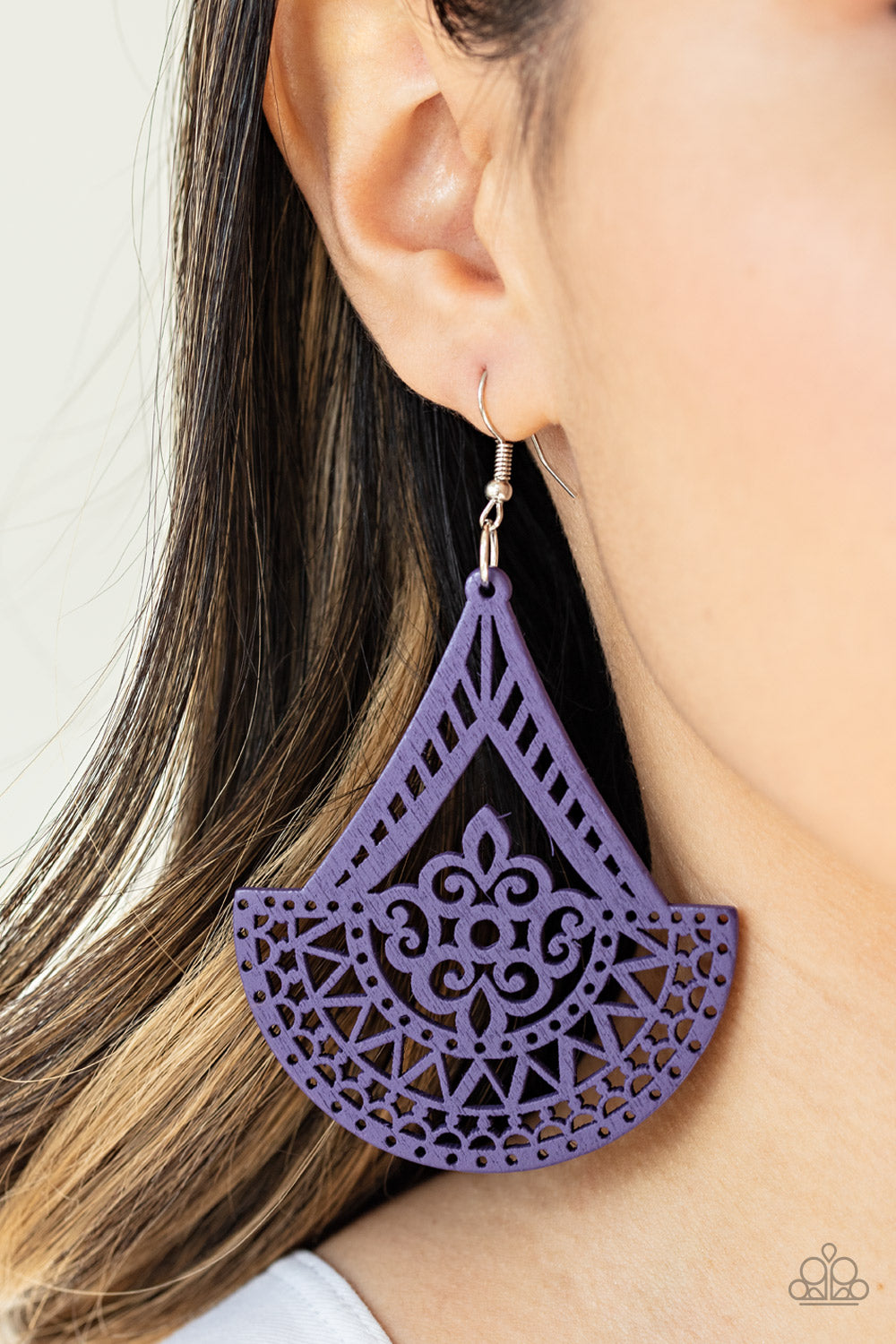 Paparazzi - Tiki Sunrise - Purple Earrings W #061