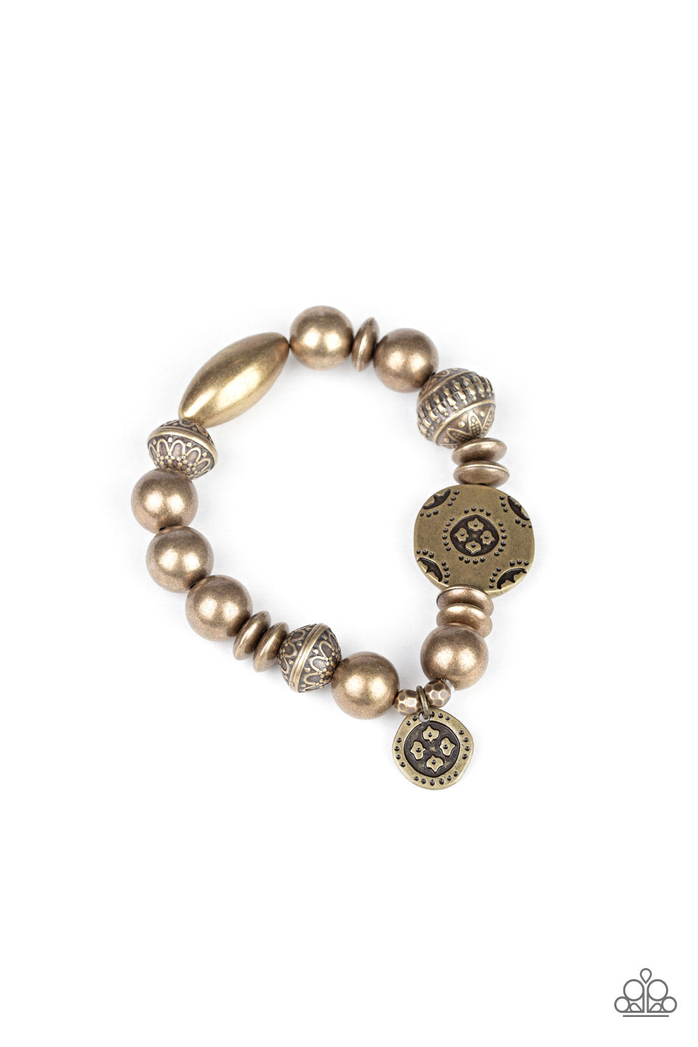 Paparazzi Accessories - Aesthetic Appeal - Brass Bracelet  #1047