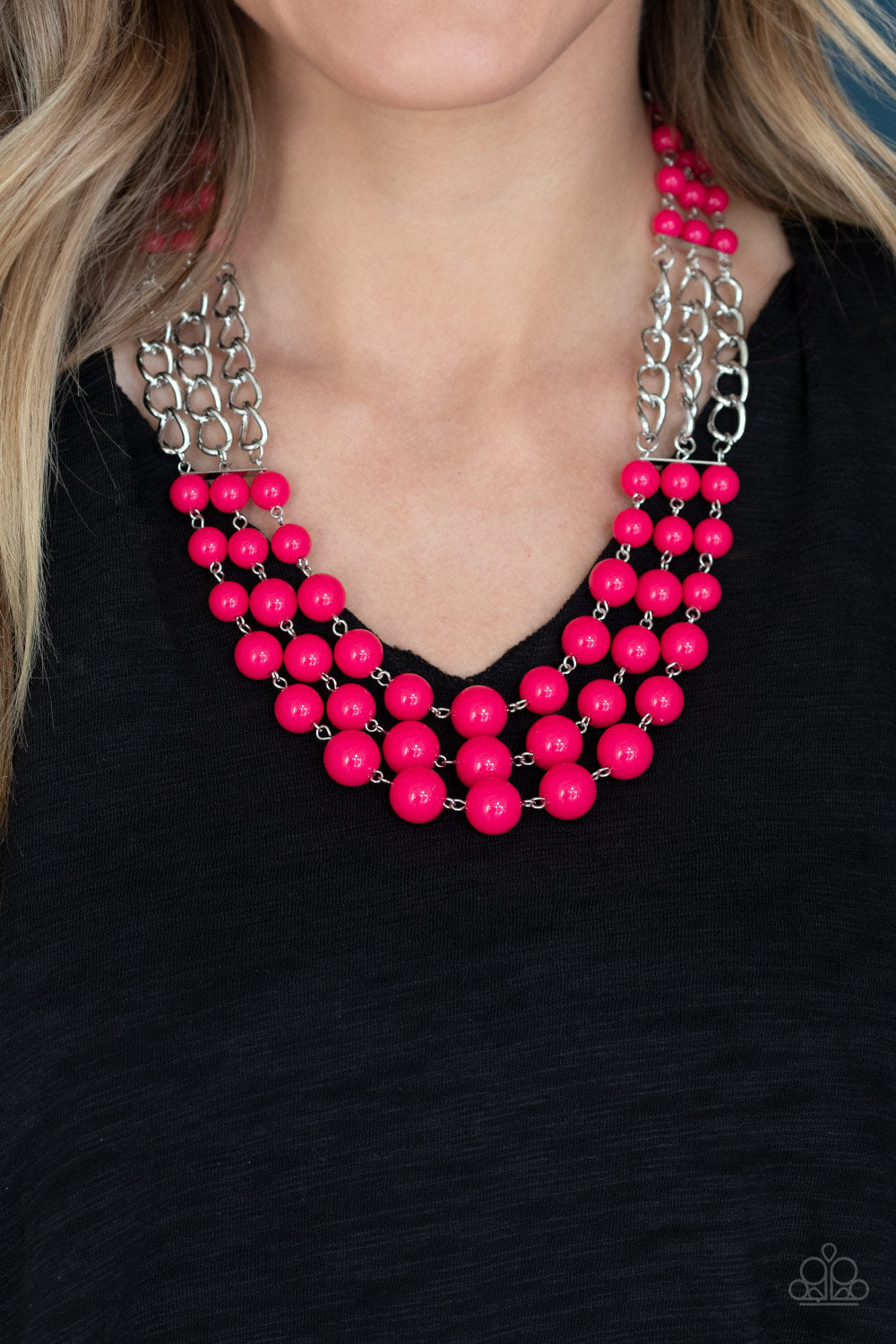 Paparazzi Accessories - A La Vogue - Pink Necklaces #0411