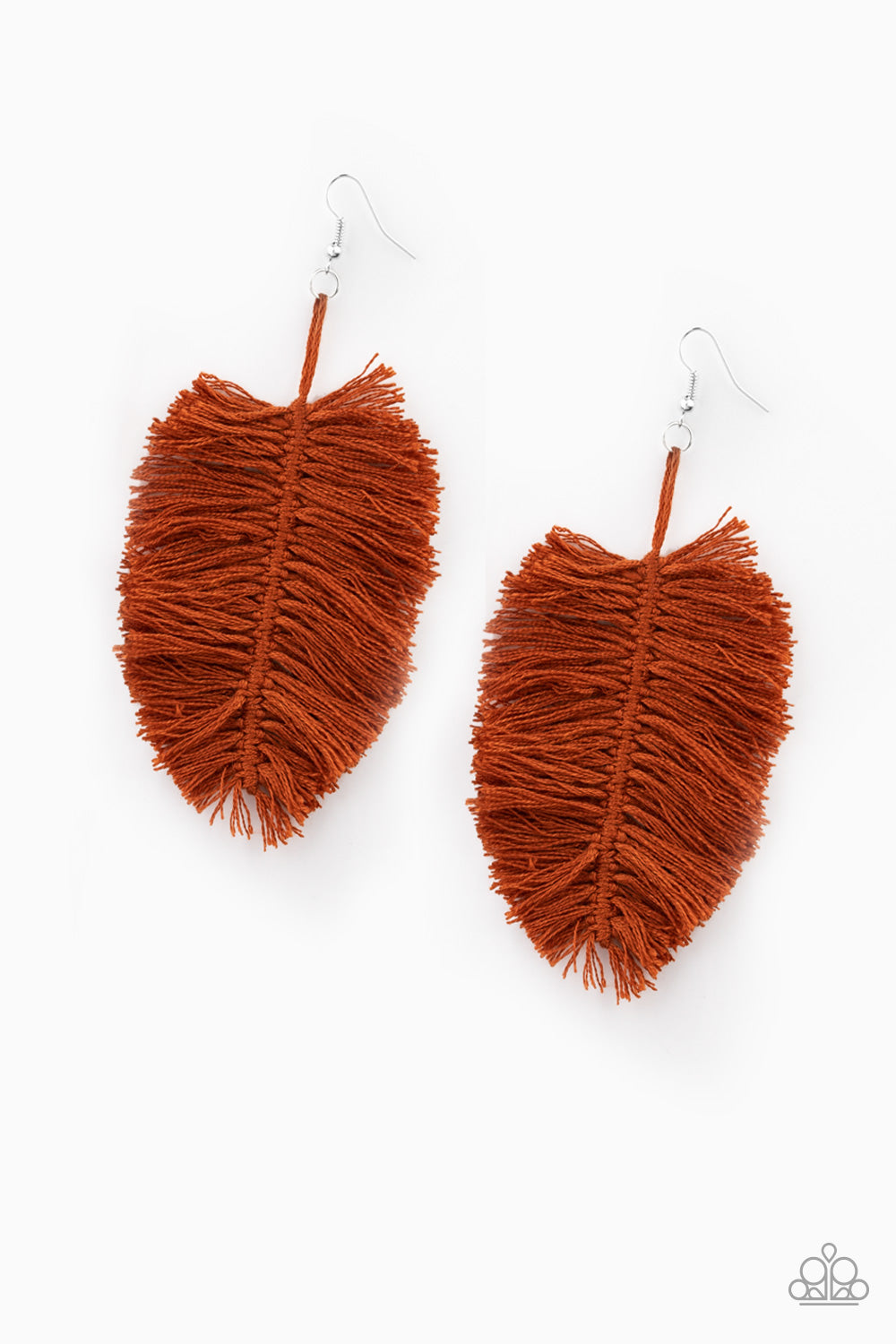 Paparazzi - Hanging by a Thread - Brown Earrings #0840