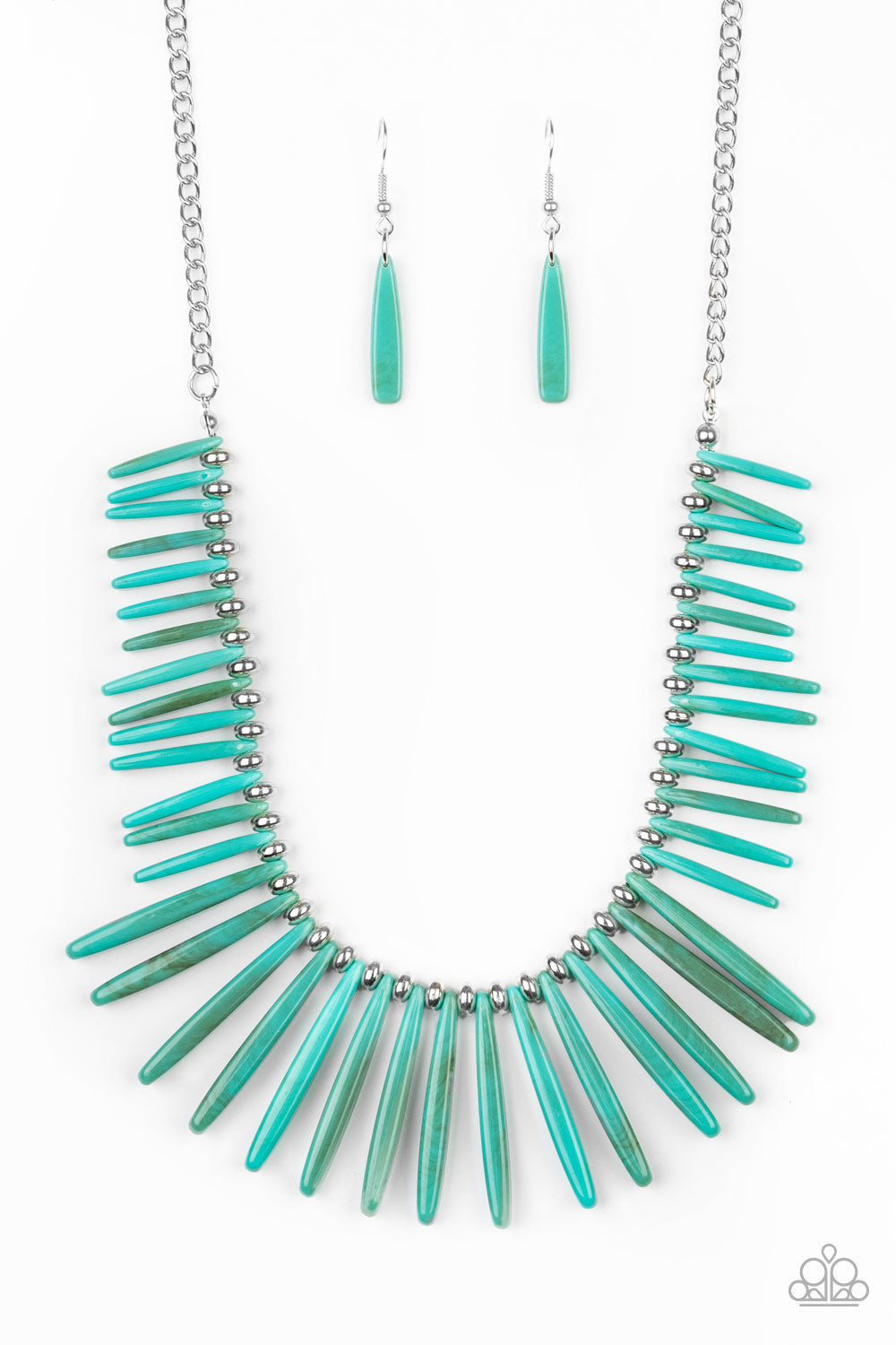 Paparazzi - Out of My Element - Blue Necklaces #0474