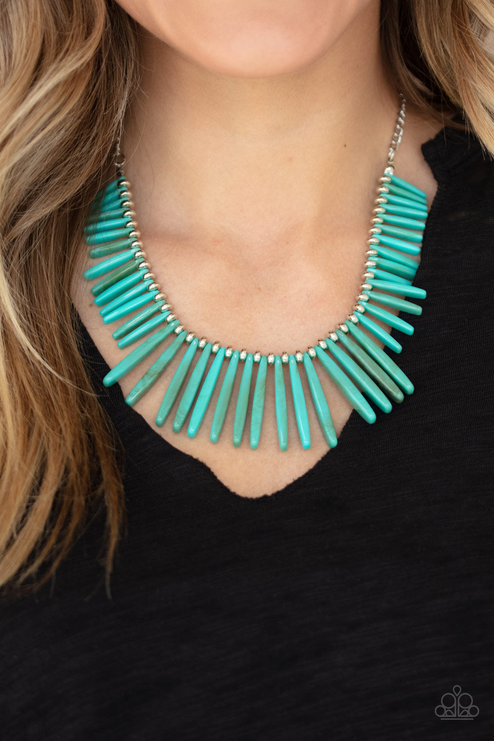 Paparazzi - Out of My Element - Blue Necklaces #0474