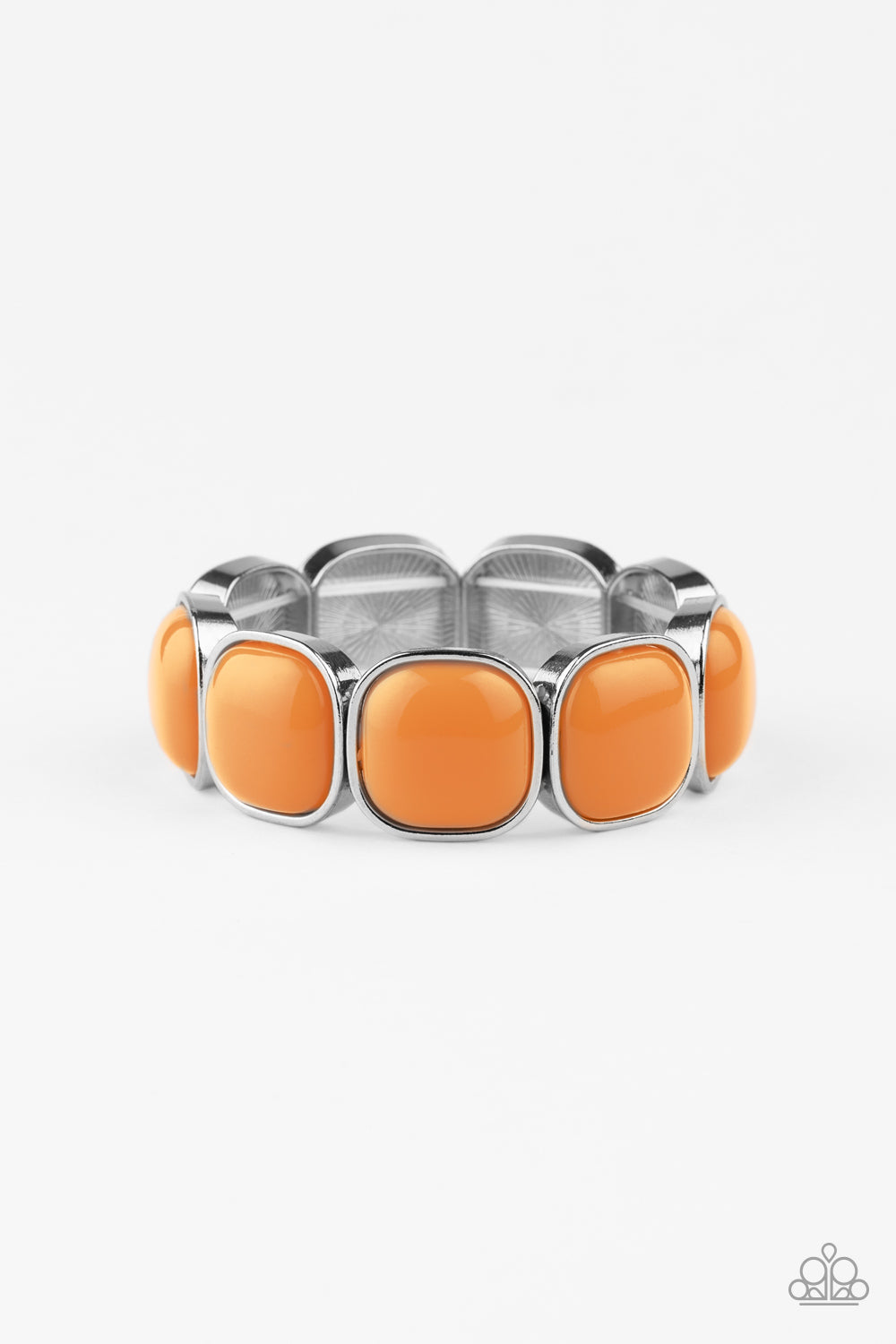 Paparazzi - Vivacious Volume - Orange Bracelet