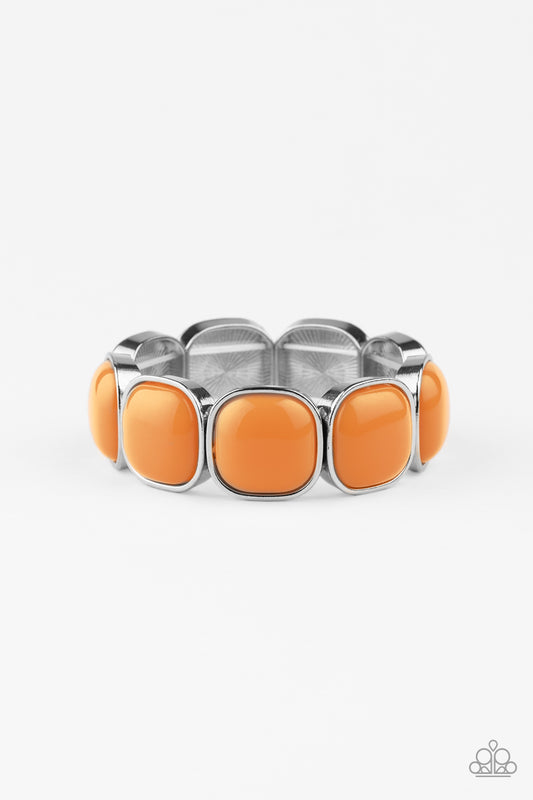 Paparazzi - Vivacious Volume - Orange Bracelet