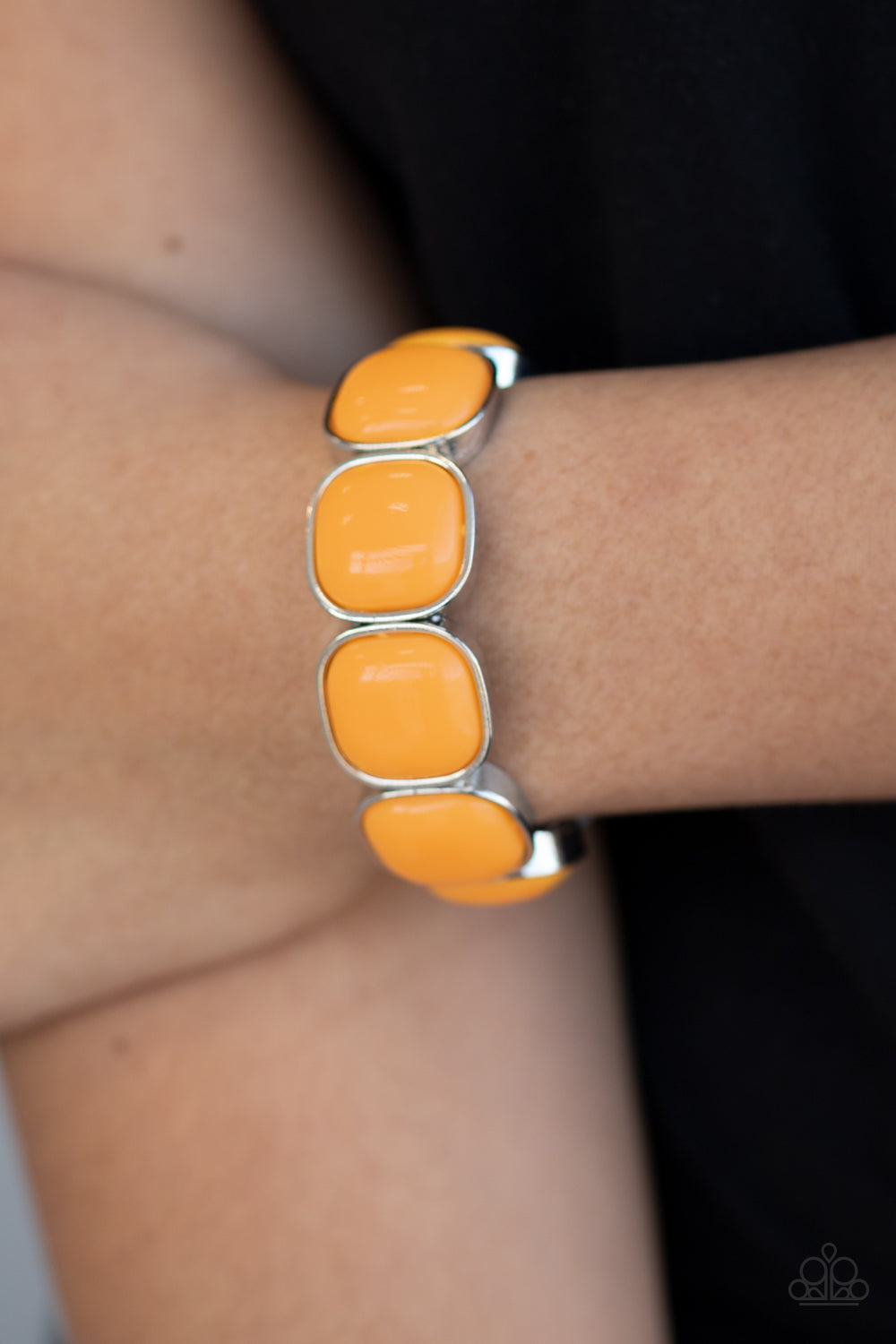 Paparazzi - Vivacious Volume - Orange Bracelet