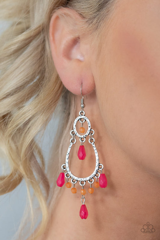 Paparazzi - Summer Sorbet - Multi Earrings  #1286