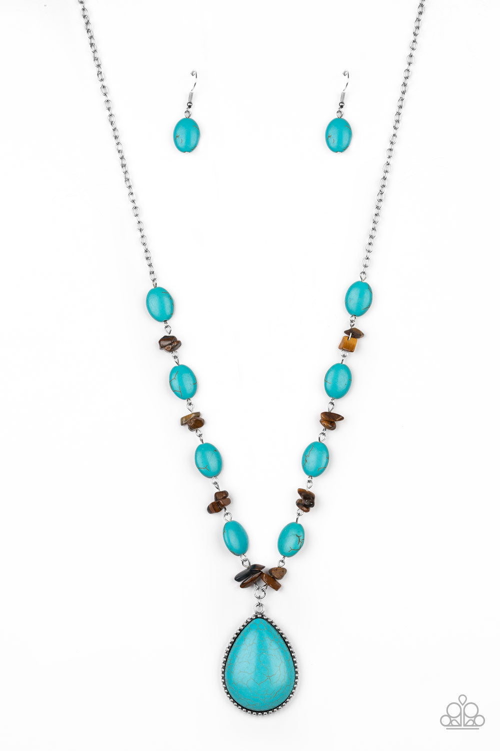 Paparazzi - Desert Diva - Blue Necklaces  #1585