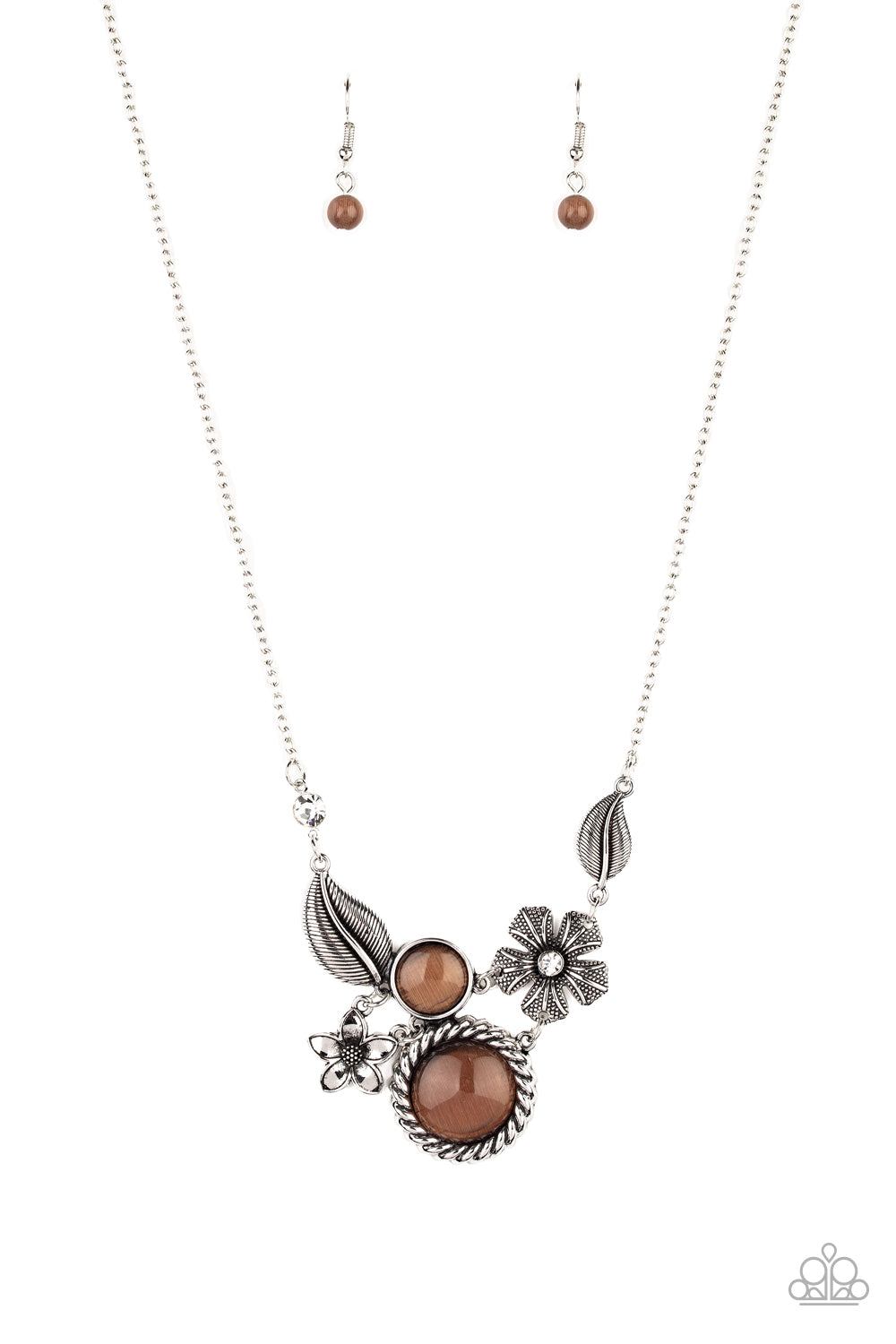 Paparazzi Accessories - Exquisitely Eden - Brown Necklace   #0396