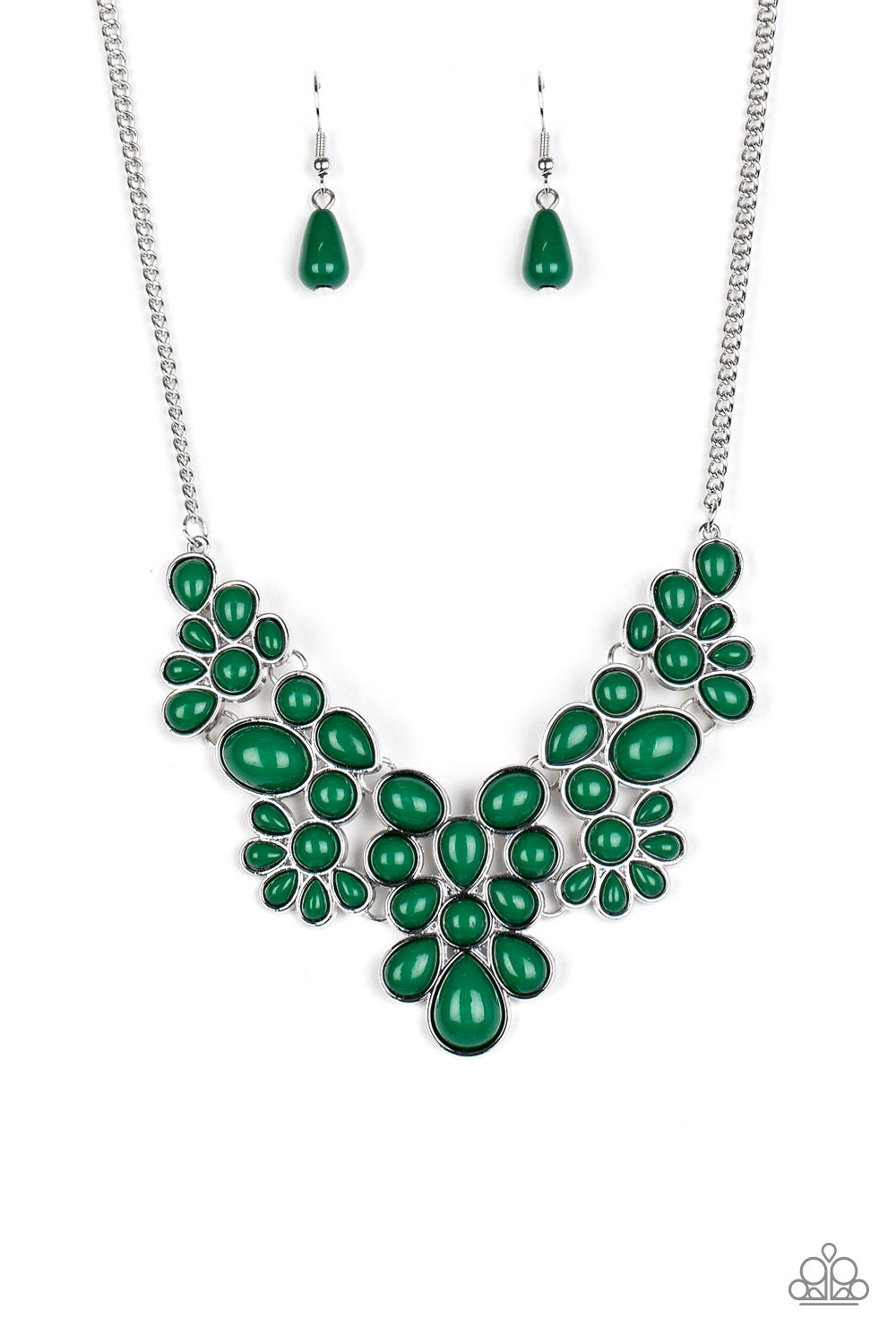 Paparazzi - Bohemian Banquet - Green Necklaces  #0137