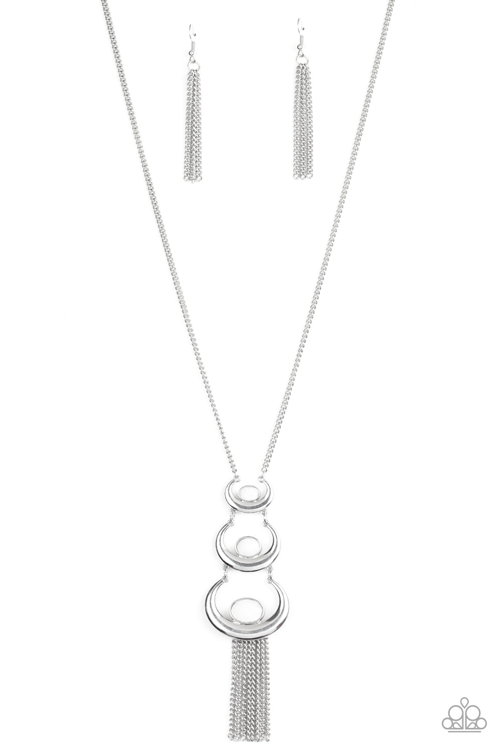 Paparazzi Accessories - As MOON As I Can - White Necklace #0350