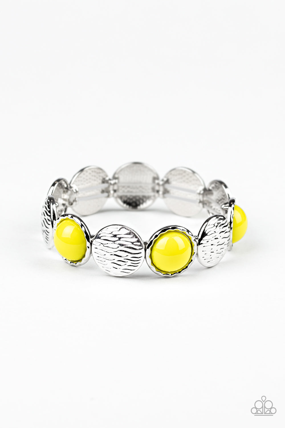 Paparazzi Accessories - Boardwalk Boho - Yellow Bracelet