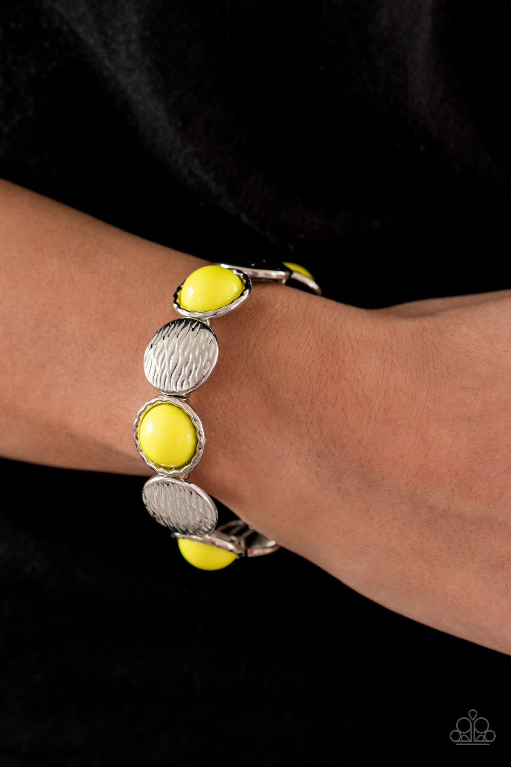 Paparazzi Accessories - Boardwalk Boho - Yellow Bracelet