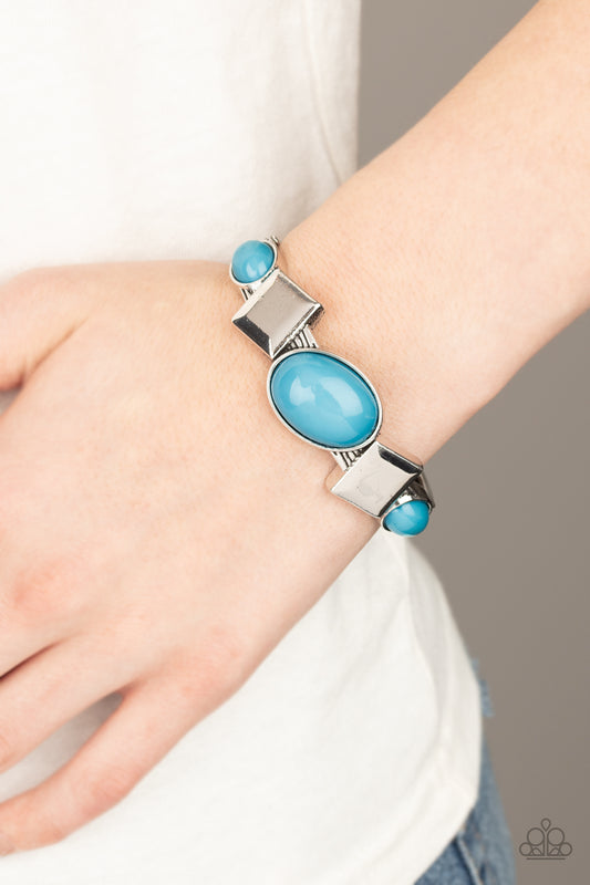 Paparazzi - Abstract Appeal - Blue Bracelet  #1069