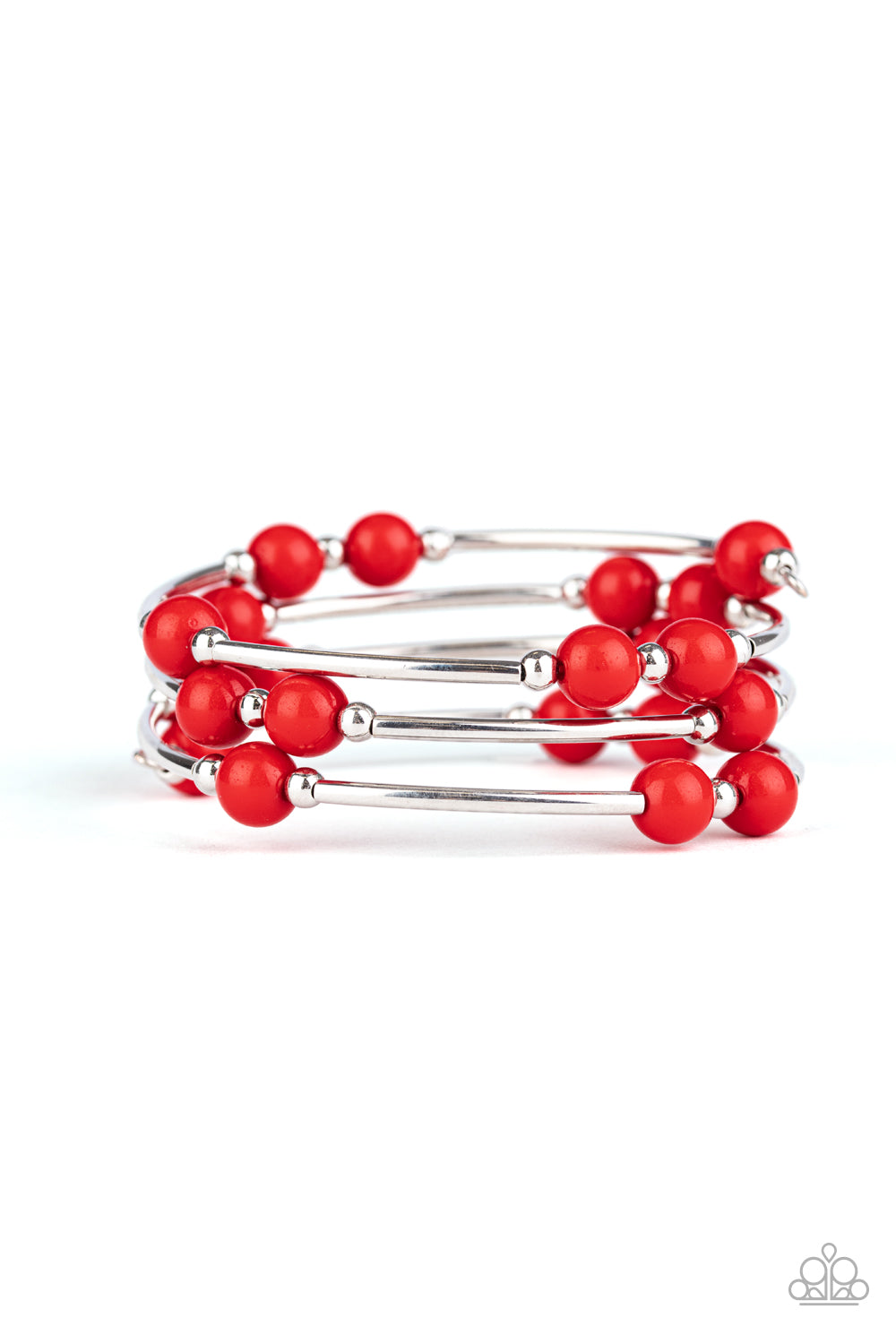 Paparazzi - Let Freedom Ring - Red Bracelet #0544