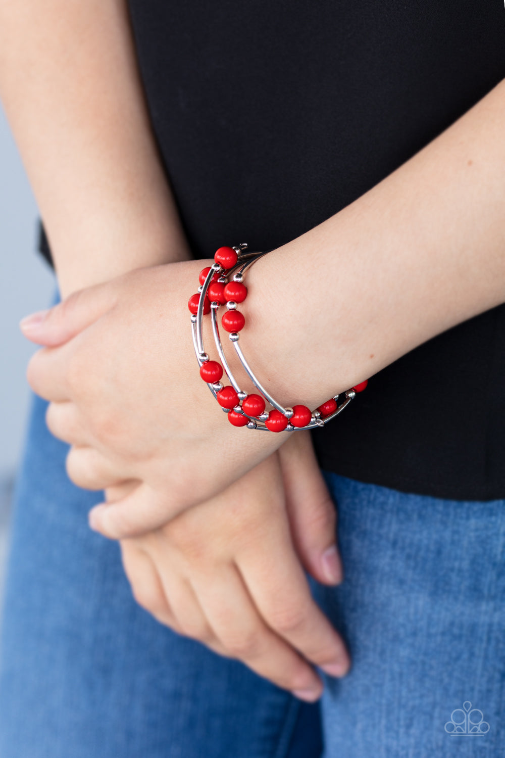 Paparazzi - Let Freedom Ring - Red Bracelet #0544