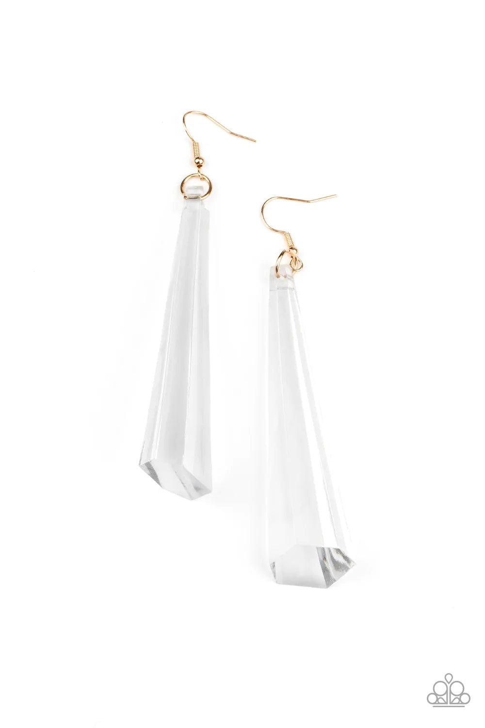 Paparazzi - Break The Ice - Gold Earrings #1930