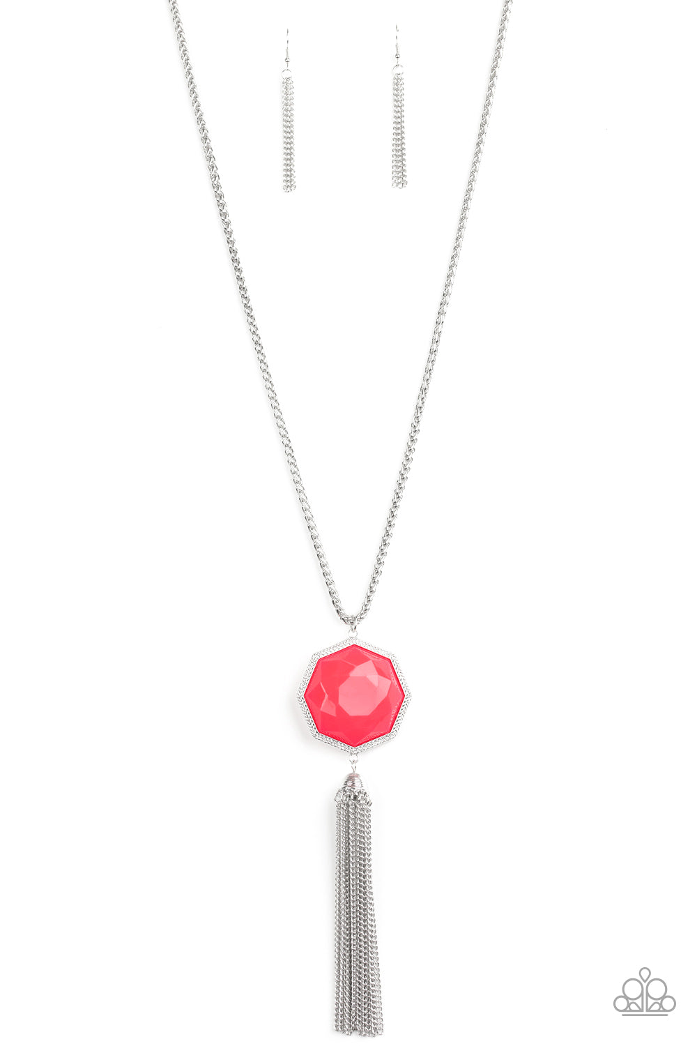 Paparazzi Accessories - Prismatically Polygon - Pink Necklace #0201