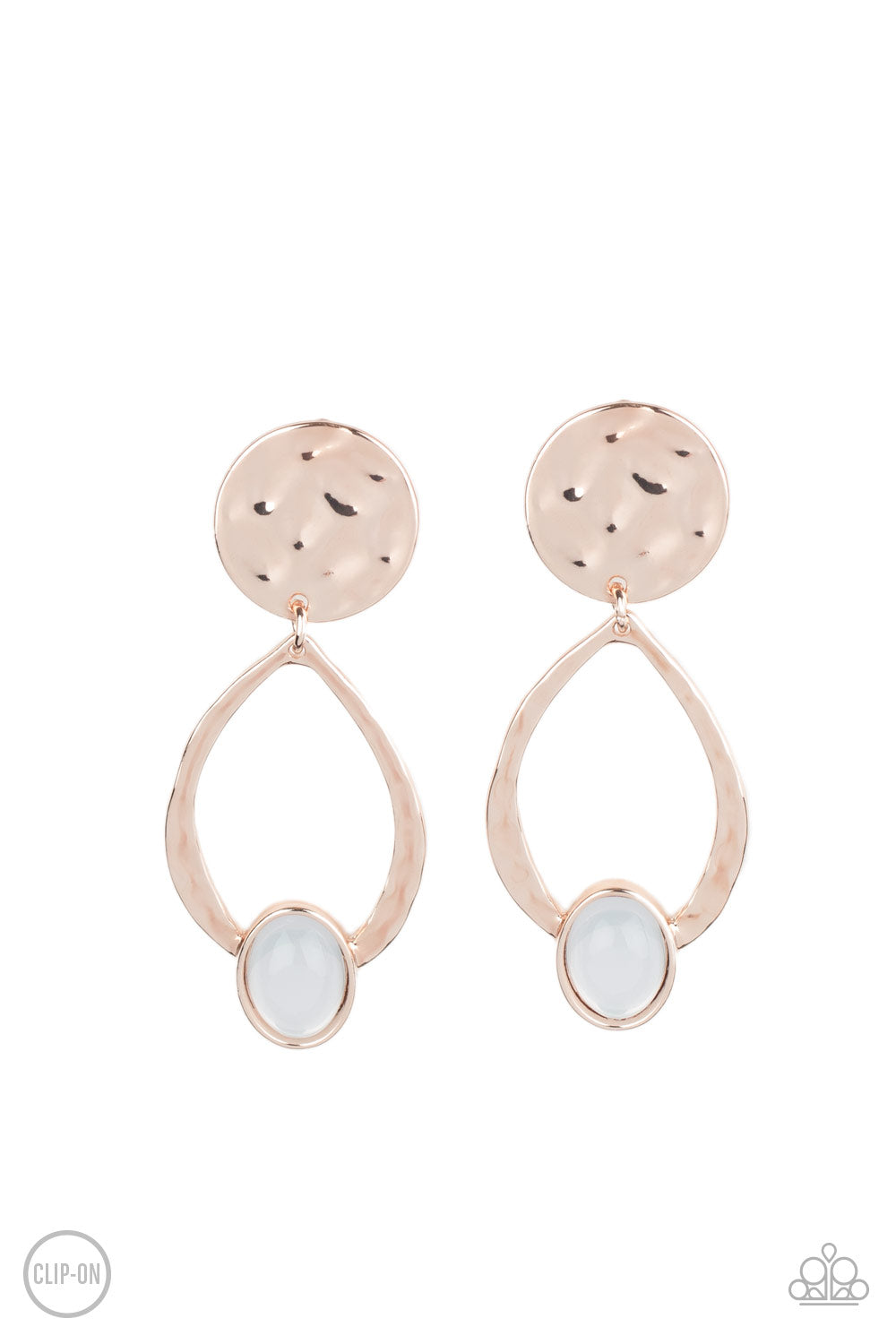 Paparazzi - Opal Obsession - Rose Gold Earrings  #0914