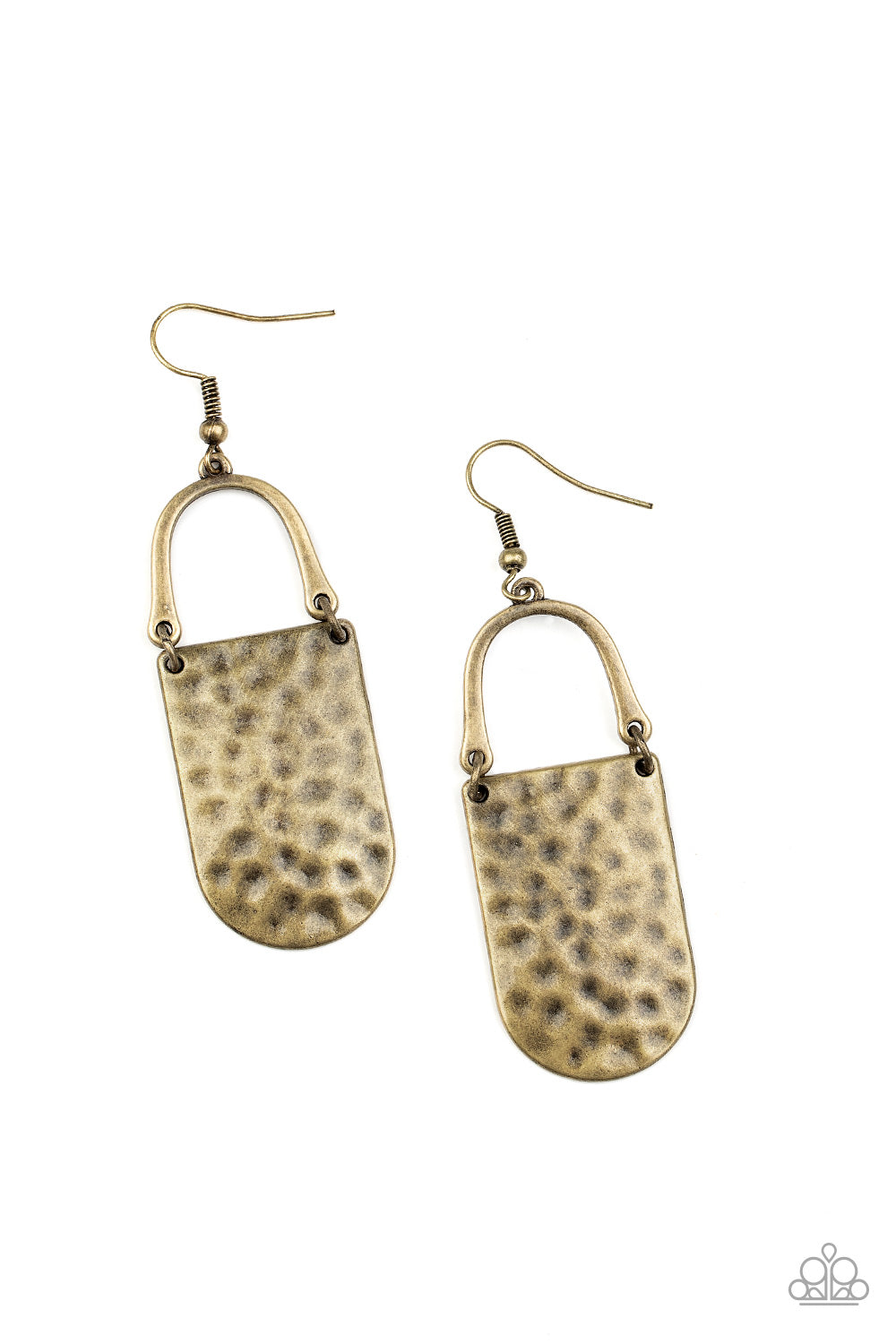 Paparazzi - Resort Relic - Brass Earrings  #0800