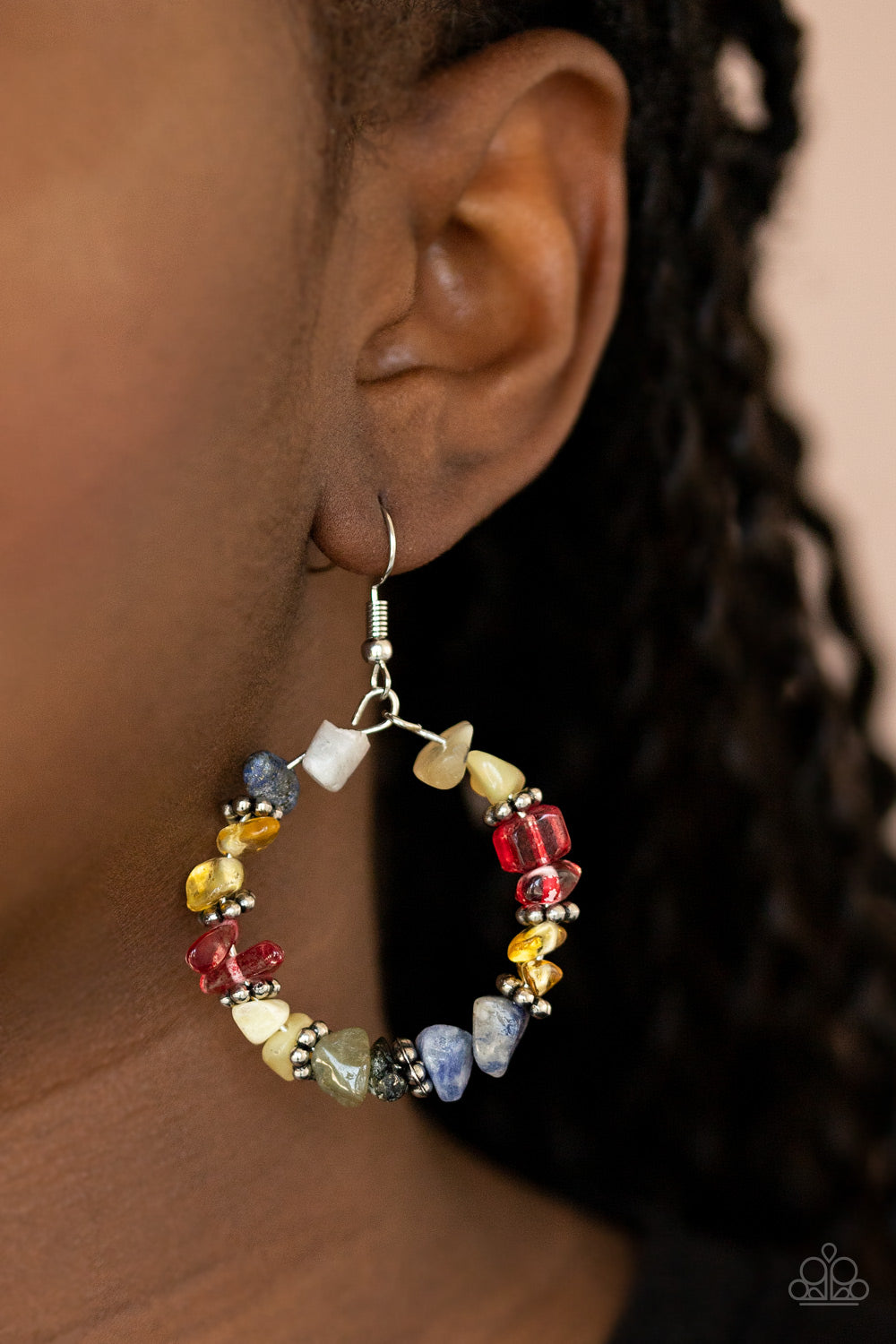 Paparazzi - Going for Grounded - Multi Earrings  #1254