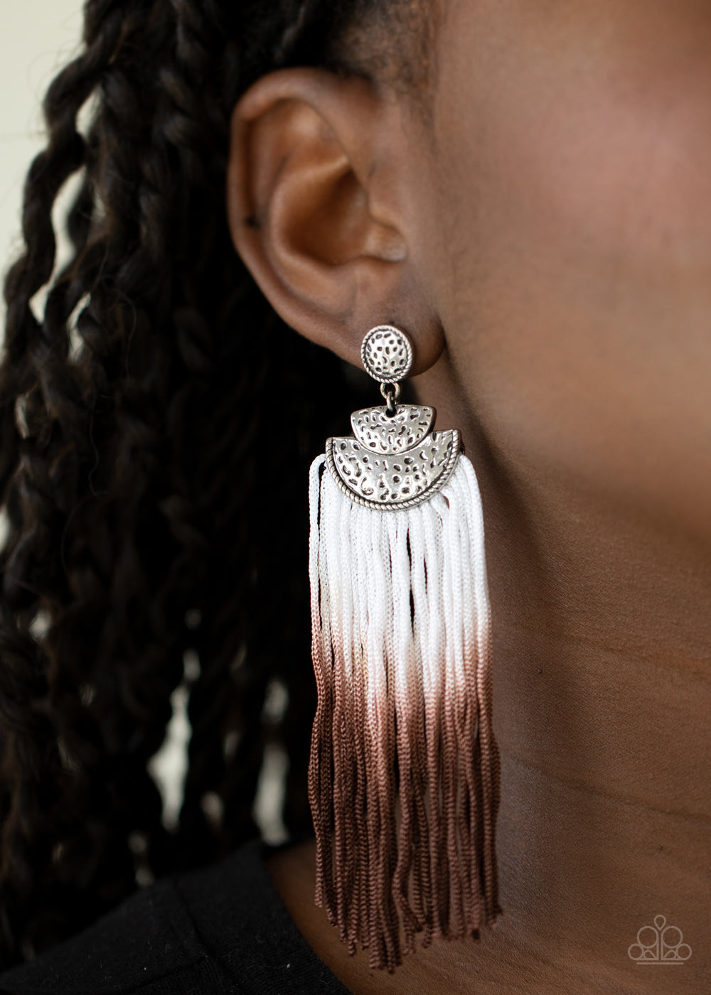 Paparazzi - DIP It Up - Brown Earrings  #0901