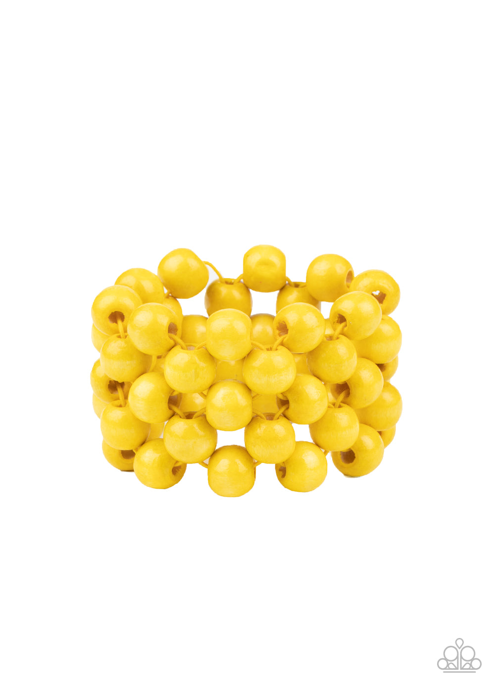 Paparazzi - Tiki Tropicana - Yellow Bracelets  #1111