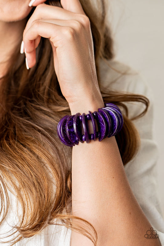 Paparazzi - Tropical Tiki Bar - Purple Bracelets  #1058