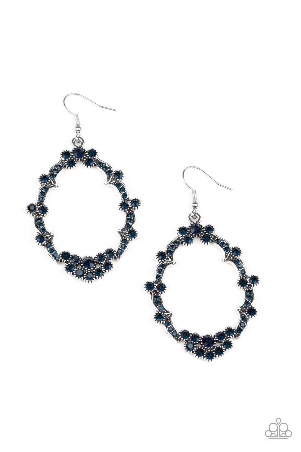 Paparazzi - Sparkly Status - Blue Earrings  O/D #102