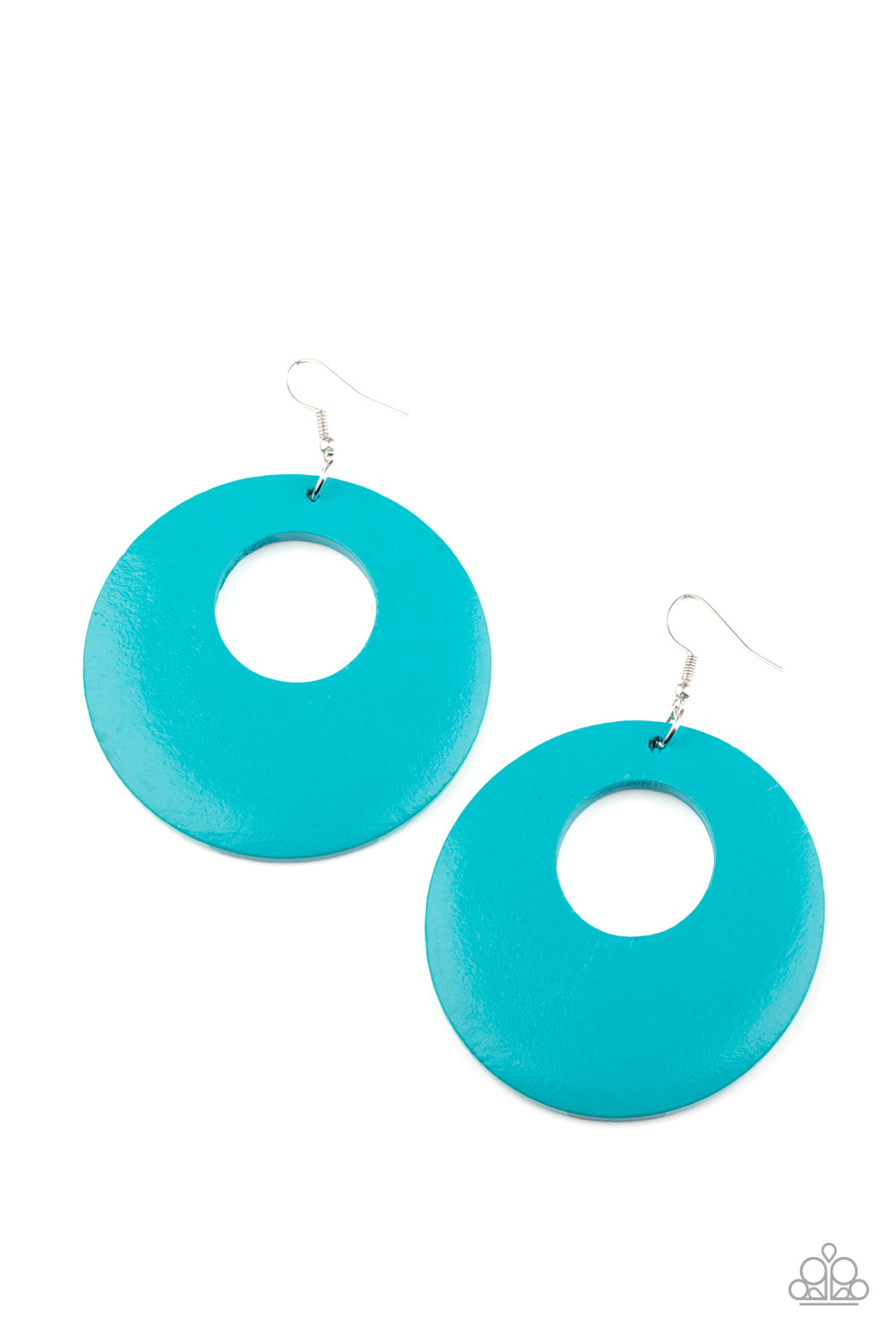 Paparazzi - Island Hop - Blue Earrings  W #053