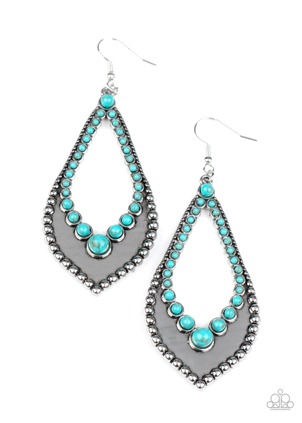 Paparazzi - Essential Minerals - Blue Earrings  #1900