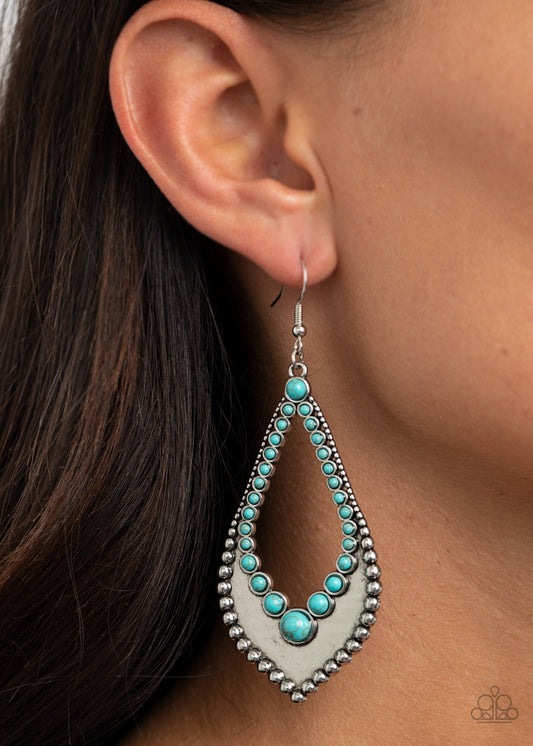 Paparazzi - Essential Minerals - Blue Earrings  #1900