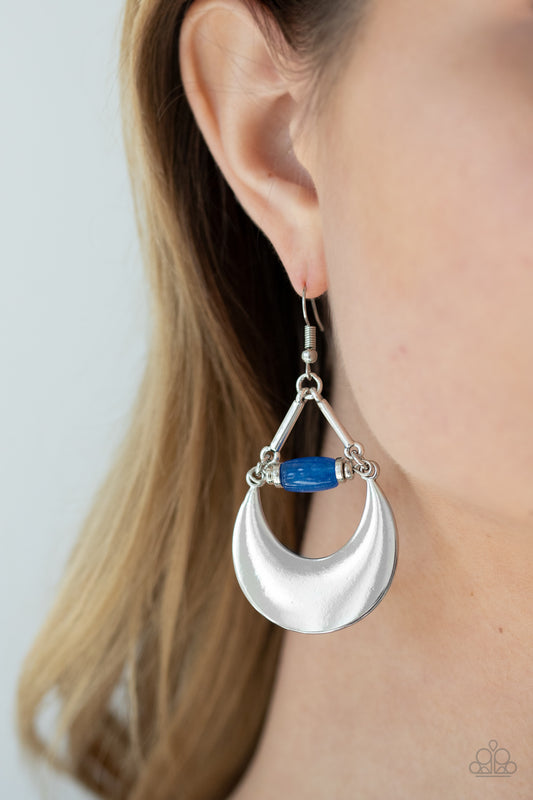 Paparazzi Mystical Moonbeams - Blue Earrings  #1710