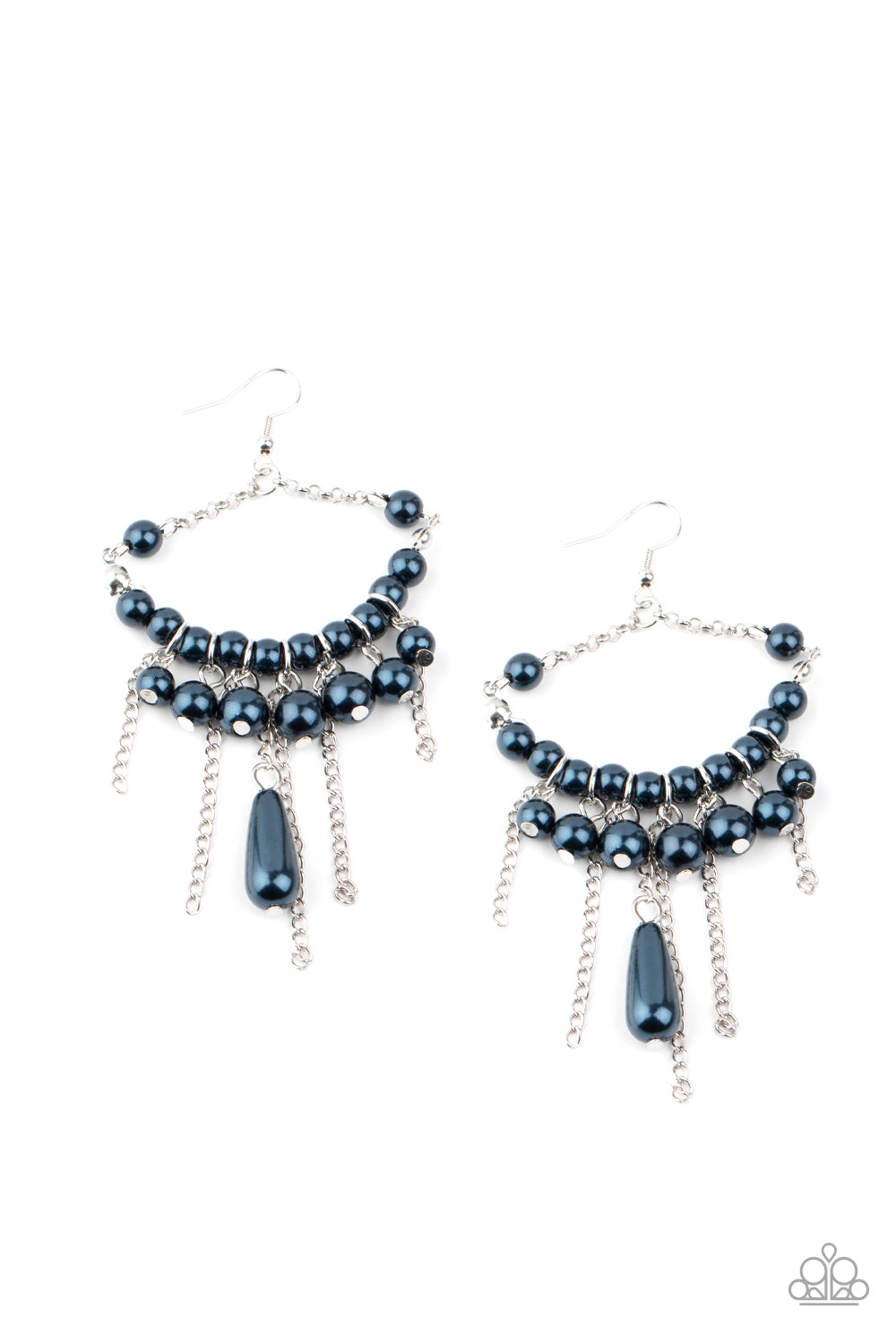 Paparazzi - Party Planner Posh - Blue Earrings  #1267