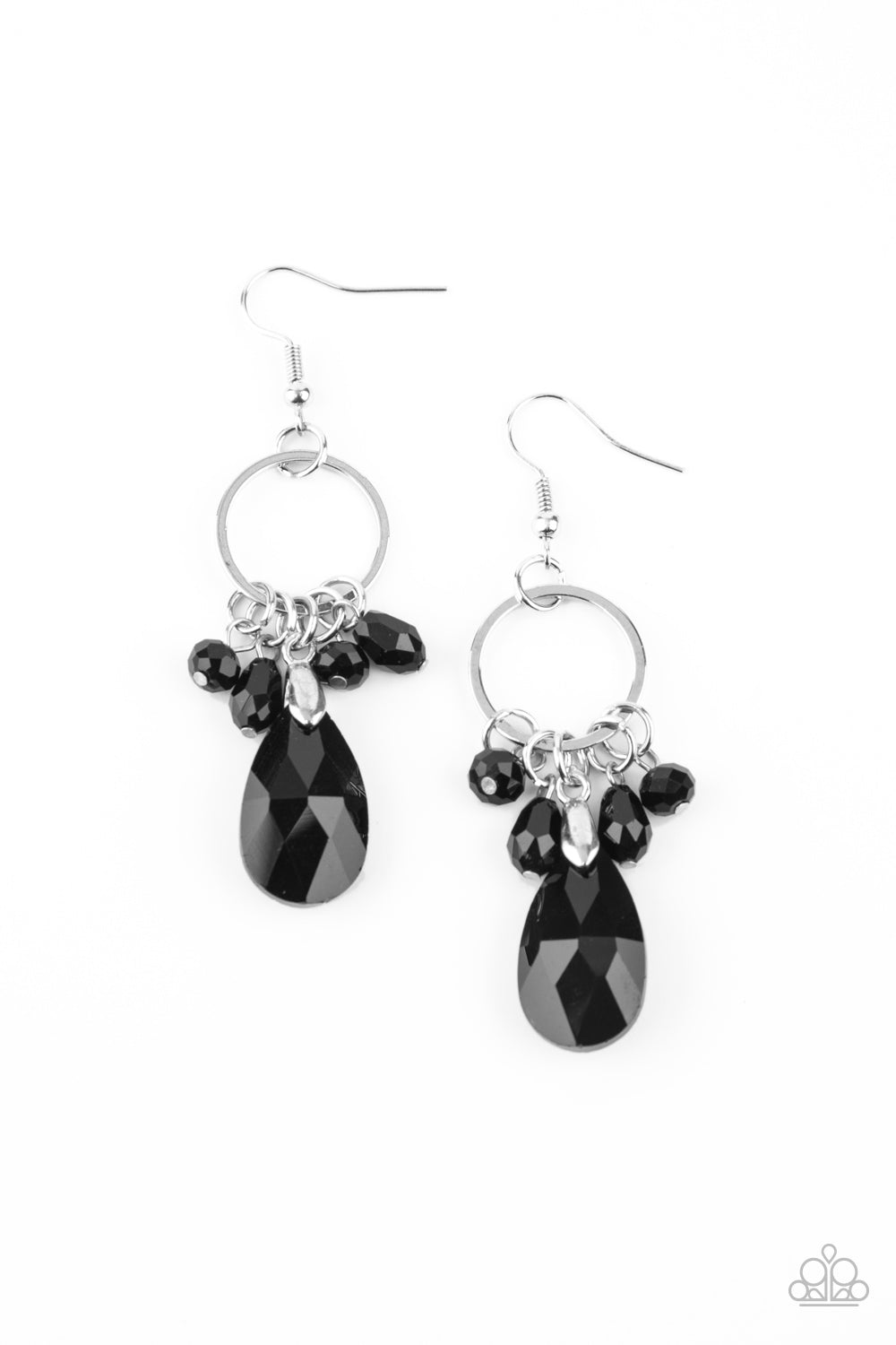 Paparazzi - Unapologetic Glow - Black Earrings O/D #091