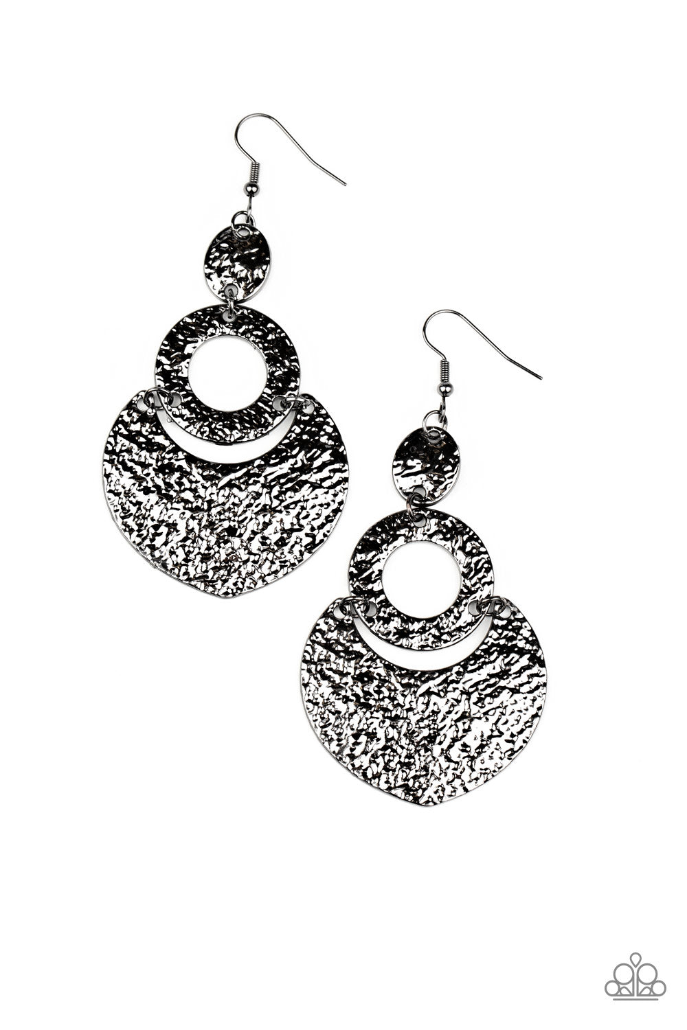 Paparazzi - Shimmer Suite - Black Earrings