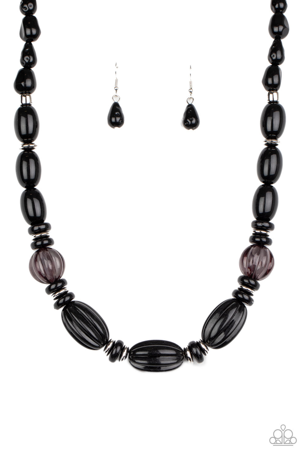 Paparazzi - High Alert - Black Necklaces #2326