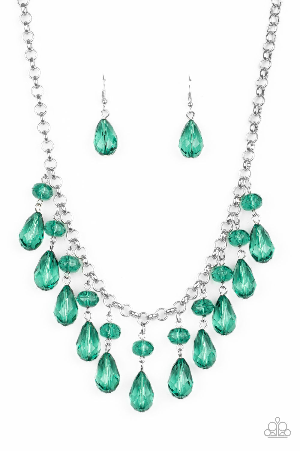 Paparazzi - Crystal Enchantment - Green Necklace  #0439