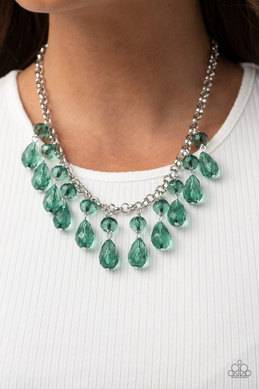 Paparazzi - Crystal Enchantment - Green Necklace  #0439