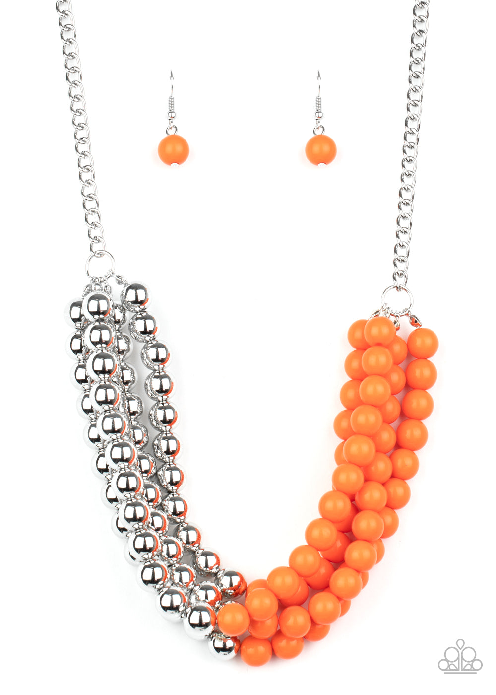 Paparazzi Accessories - Layer After Layer - Orange Necklace #0142