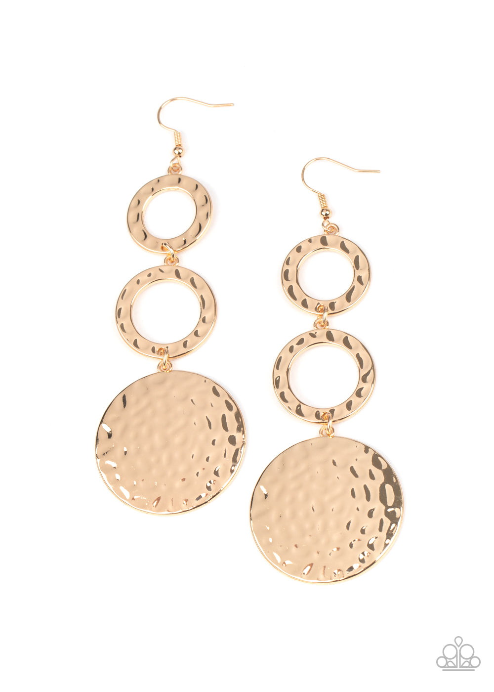 Paparazzi - Blooming Baubles - Gold Earrings  #1804