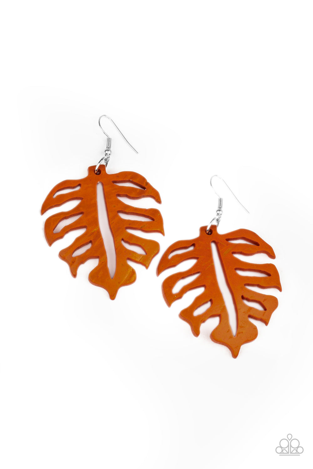 Paparazzi Shake Your PALMS PALMS - Orange Earrings  #1717