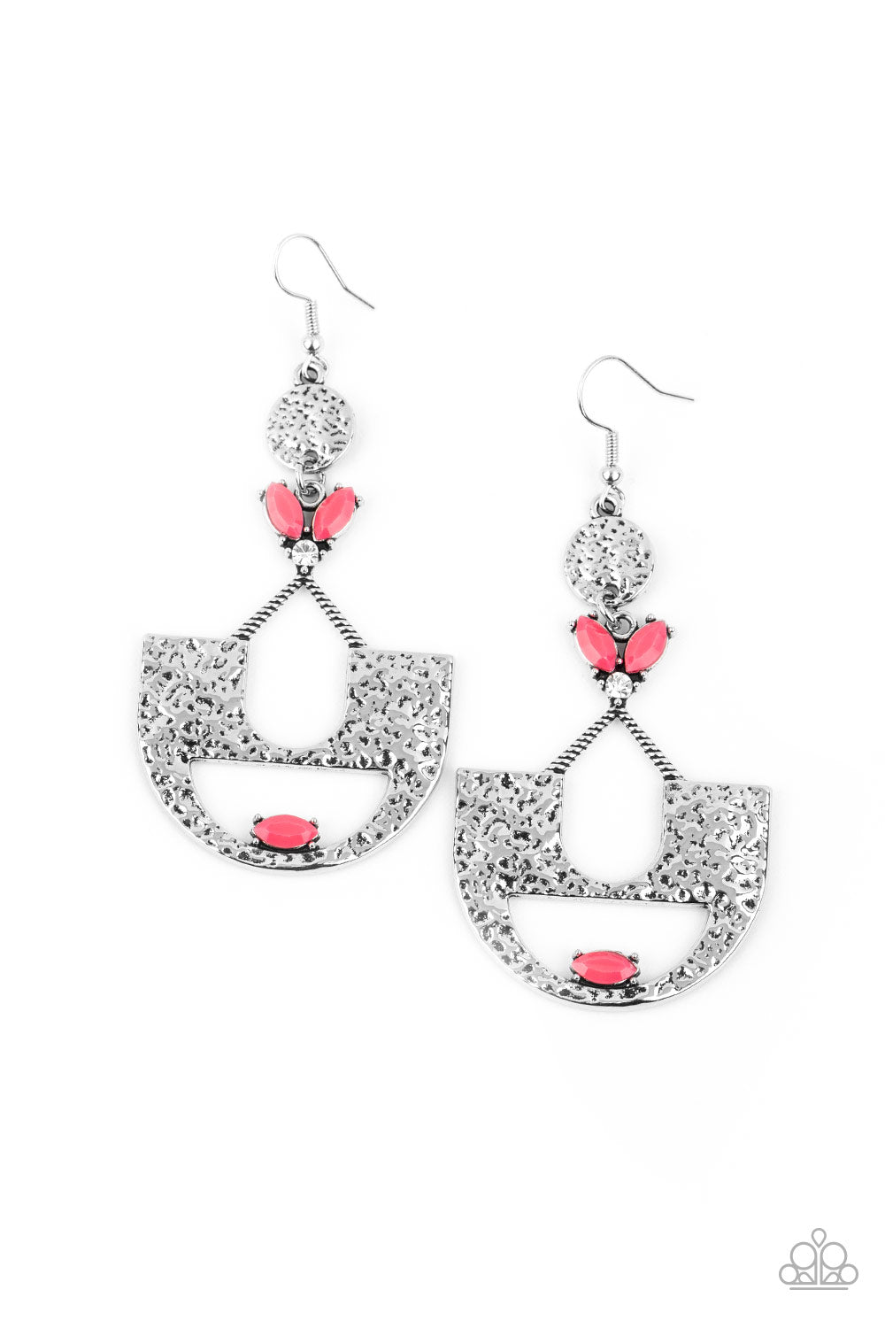 Paparazzi - Modern Day Mecca - Pink Earrings  #1721