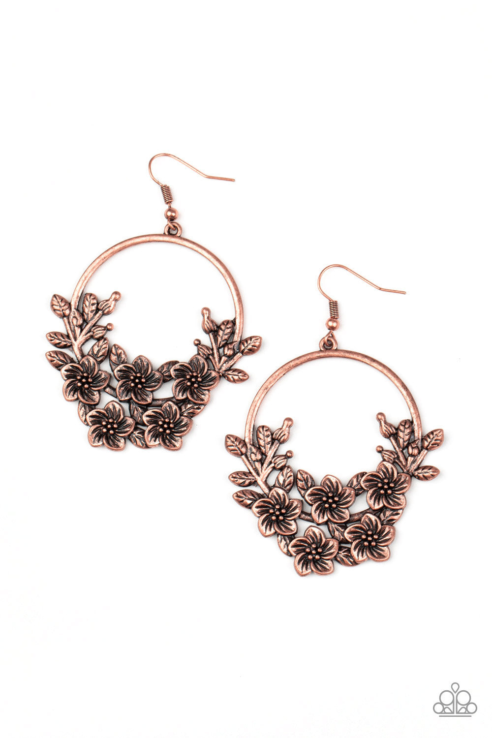 Paparazzi - Eden Essence - Copper Earrings #1252