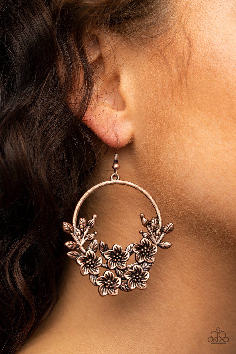 Paparazzi - Eden Essence - Copper Earrings #1252